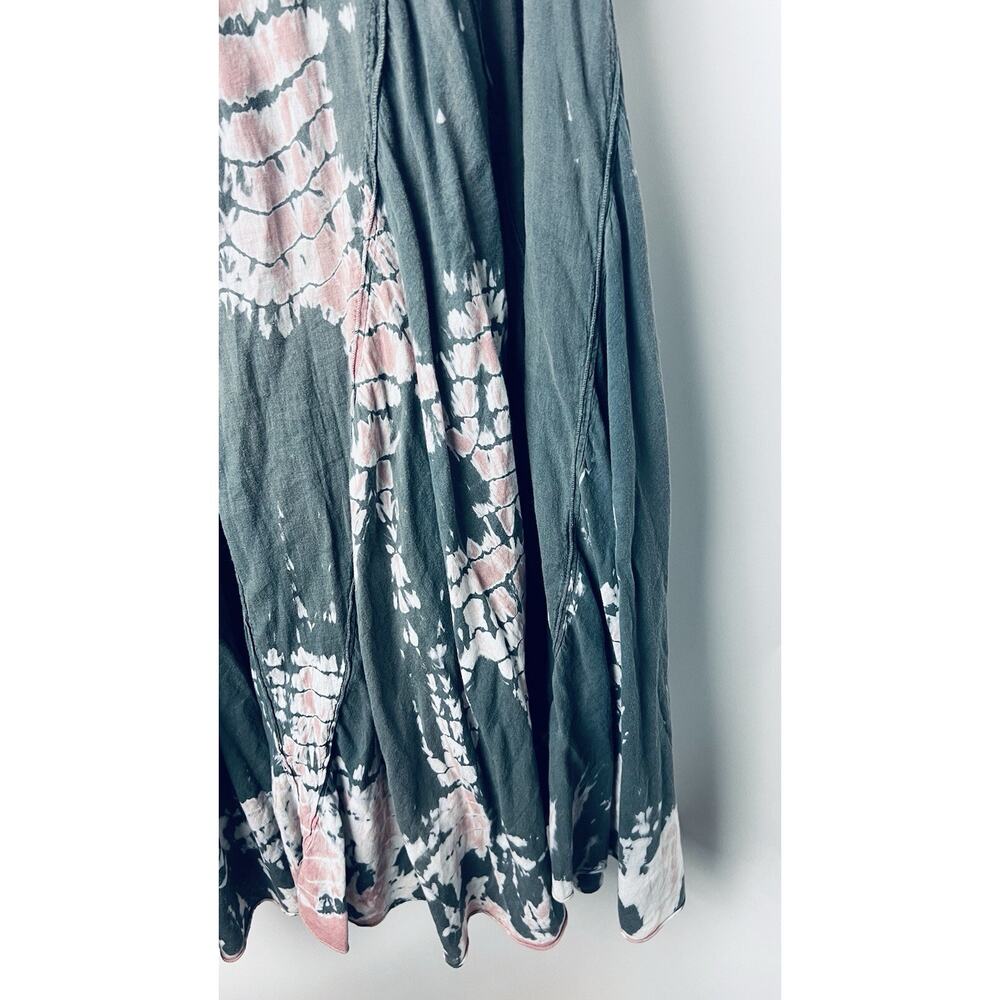 Cute Options Sz L Tie Dyed Maxi Skirt Boho Retro 80's Pull On Comfy Flowy - Picture 3 of 9